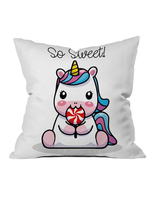 crazy corner white printed cushion ( 12 x 12 inches ) - 18568996 - Very Small Image - 1