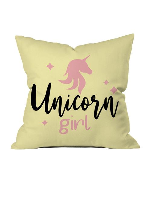 crazy corner yellow printed cushion ( 12 x 12 inches ) - 18569019 - Very Small Image - 1