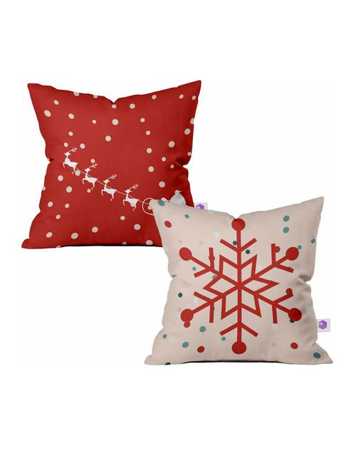 printed square cushion cover set - 18569029 - Very Small Image - 1