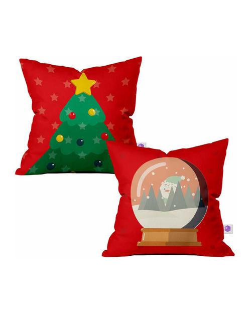 printed square cushion cover set - 18569030 - Very Small Image - 1