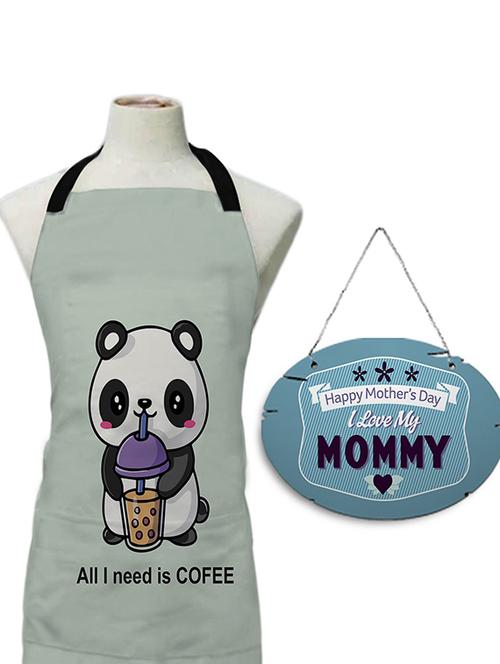 all i need is coffee printed canvas cotton kitchen apron for women/men & wall hanging décor - 18571099 - Very Small Image - 1