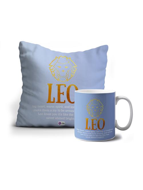 leo with quote printed mug and cushion gift set - 18571186 - Very Small Image - 1