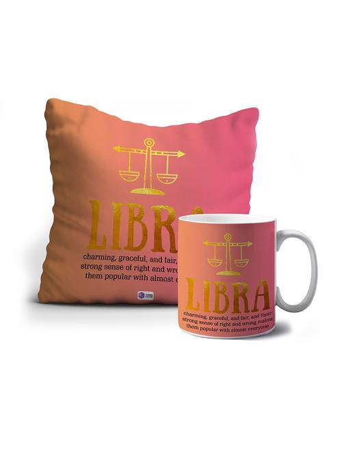 libra with quote printed mug and cushion gift set - 18571188 - Very Small Image - 1