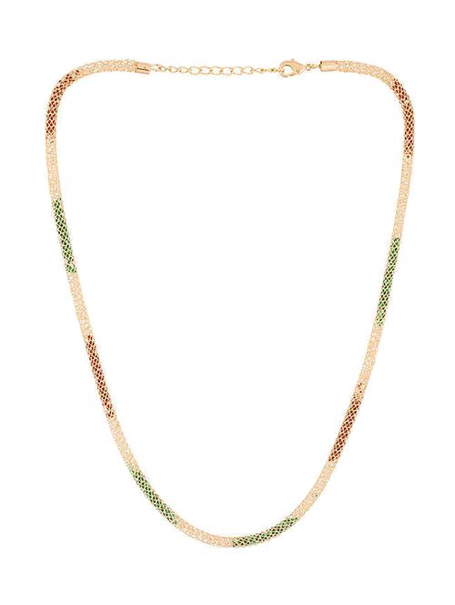 gold plated chain necklace - 18573368 - Very Small Image - 1