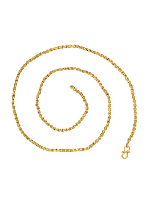 gold brass long necklace - 18573428 - Very Small Image - 1