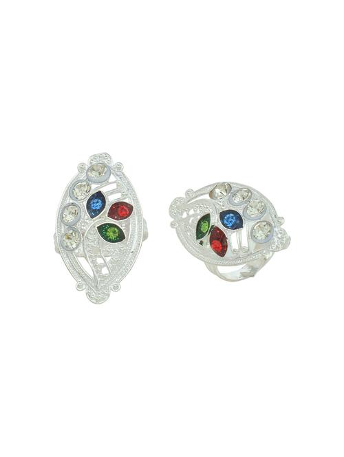 silver plated toe ring - 18573940 - Very Small Image - 1