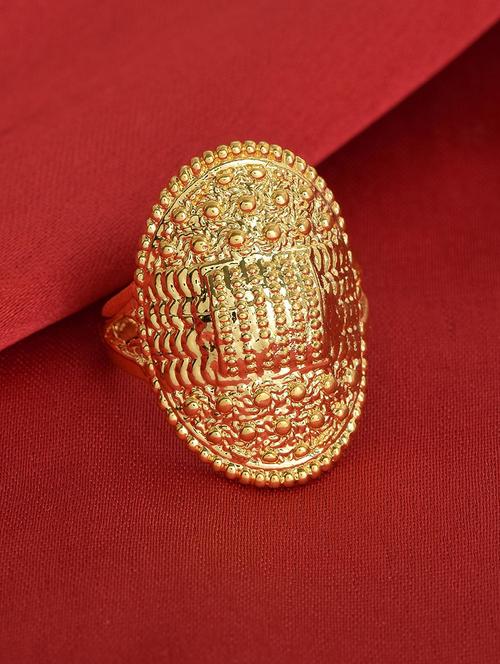 gold plated finger ring - 18573972 - Very Small Image - 1