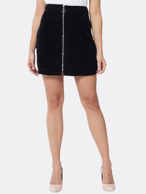 high rise solid a-line skirt - 18574256 - Very Small Image - 1