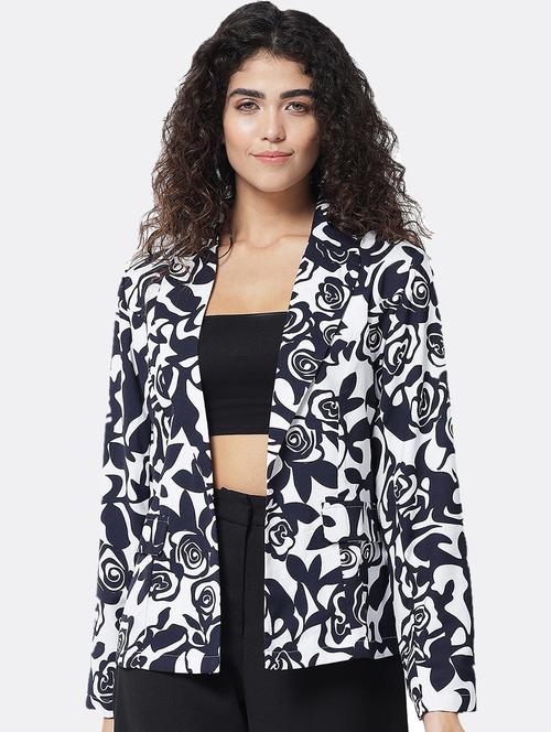 long sleeved printed blazer - 18574280 - Very Small Image - 1