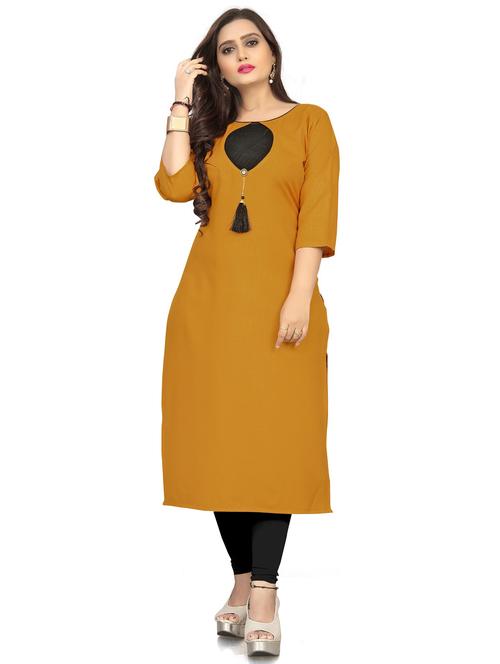 color block straight kurta - 18574355 - Very Small Image - 1