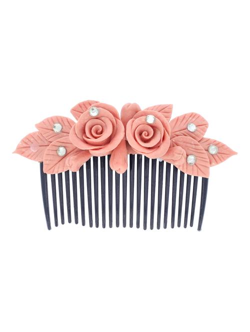 handmade artificial flowers comb pin - 18574557 - Very Small Image - 1