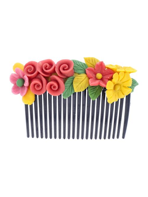handmade artificial flowers comb pin - 18574558 - Very Small Image - 1