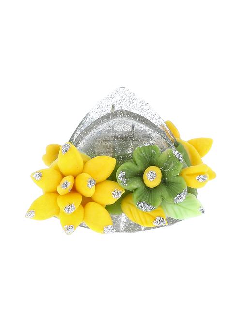 hand made artificial flower hair clutcher - 18574615 - Very Small Image - 1