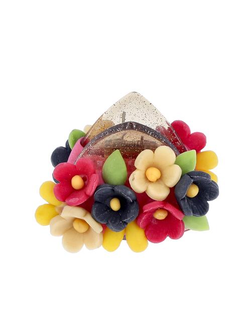 hand made artificial flower hair clutcher - 18574618 - Very Small Image - 1