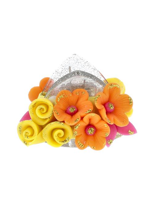hand made artificial flower hair clutcher - 18574625 - Very Small Image - 1