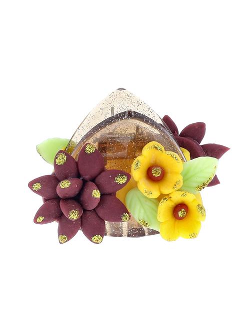 hand made artificial flower hair clutcher - 18574627 - Very Small Image - 1