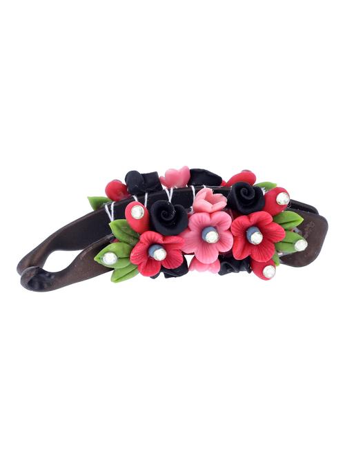 hand made artificial flower hair clip - 18574639 - Very Small Image - 1