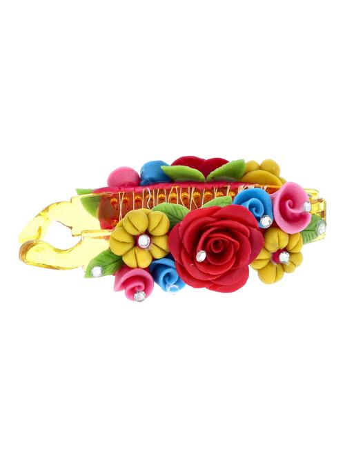 hand made artificial flower hair clip - 18574655 - Very Small Image - 1