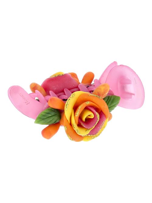 hand made artificial flower hair clip - 18574658 - Very Small Image - 1