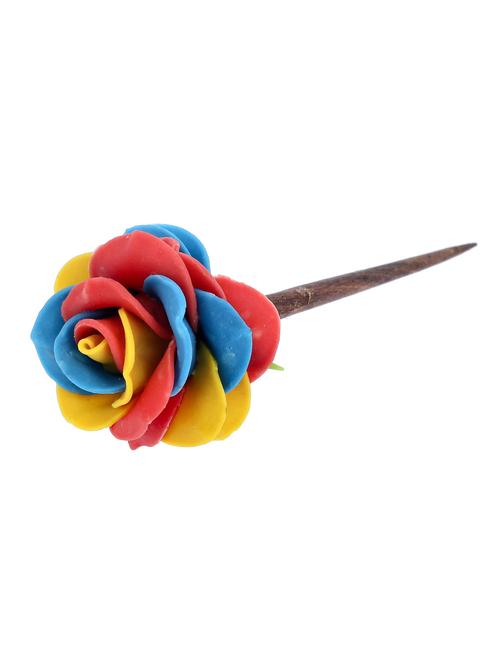 hand made artificial flower juda pin - 18574778 - Very Small Image - 1