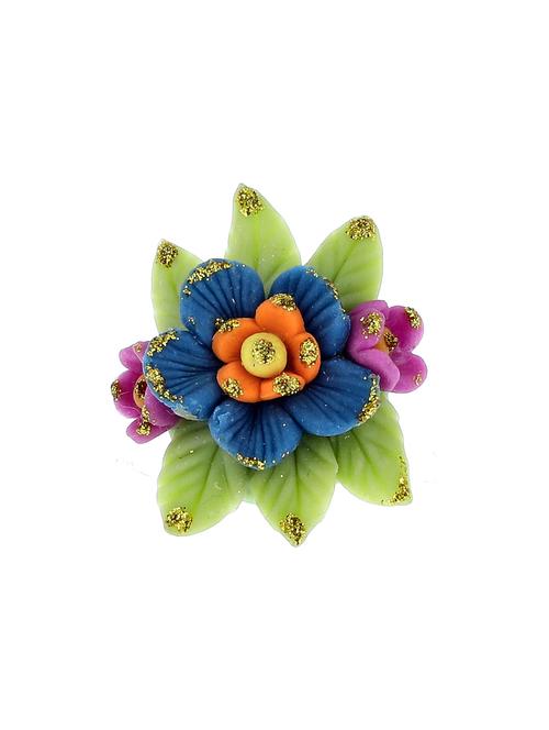 hand made artificial flower finger ring - 18574796 - Very Small Image - 1