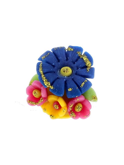 hand made artificial flower finger ring - 18574800 - Very Small Image - 1