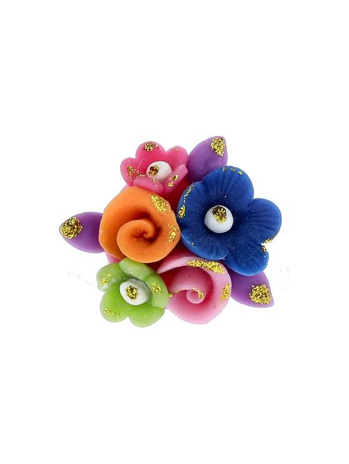 hand made artificial flower finger ring - 18574801 - Very Small Image - 1