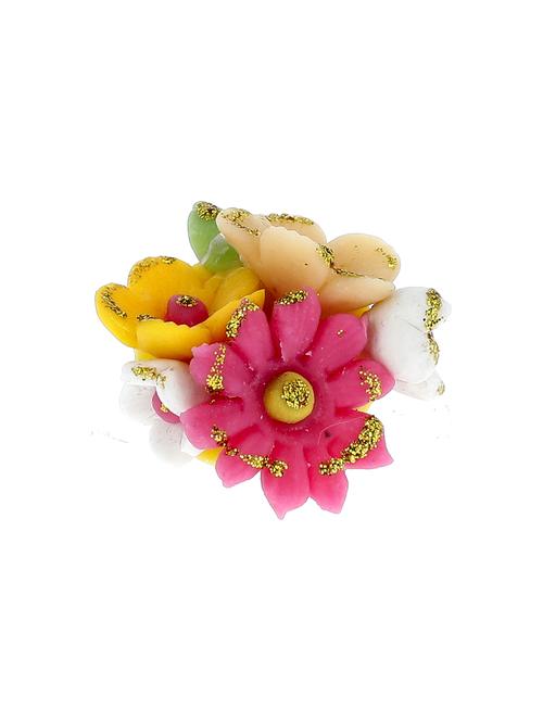 hand made artificial flower finger ring - 18574804 - Very Small Image - 1