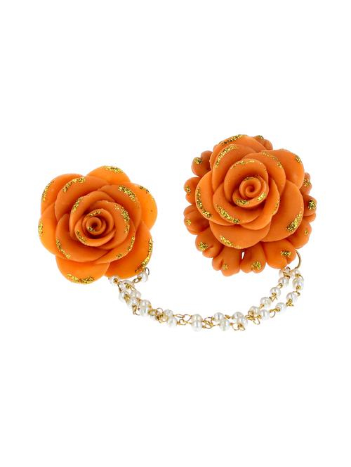handmade artificial flowers adjustable ring - 18574824 - Very Small Image - 1