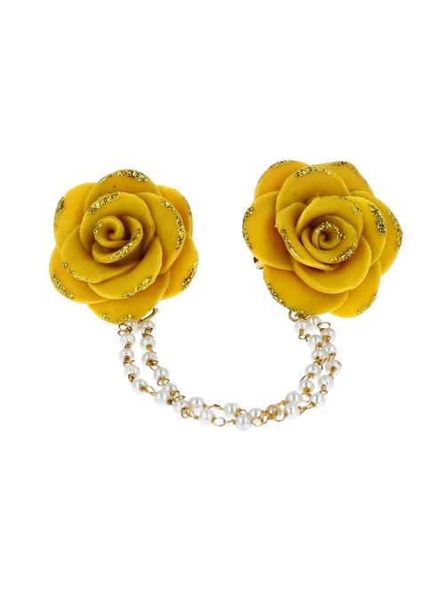 handmade artificial flowers adjustable ring - 18574825 - Very Small Image - 1