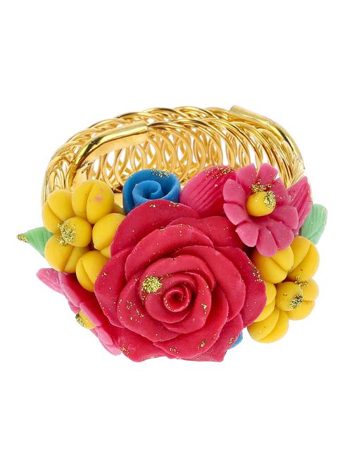 hand made artificial flower bangle - 18574852 - Very Small Image - 1