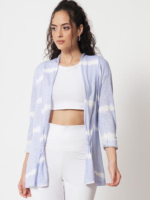 open front tie and dye shrug - 18575171 - Very Small Image - 1