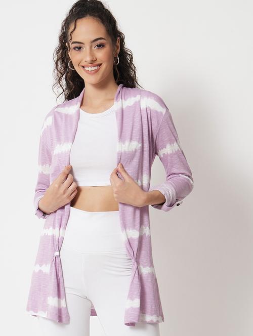 open front tie and dye shrug - 18575172 - Very Small Image - 1
