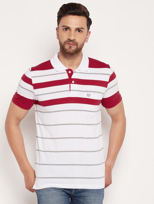 red striped polo t-shirt - 18575331 - Very Small Image - 1