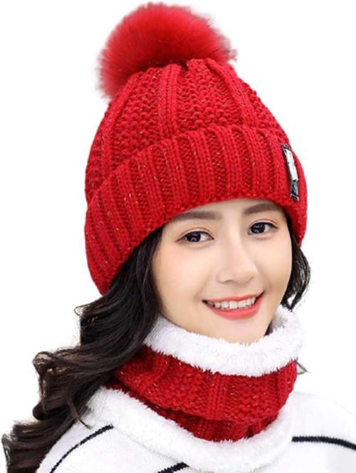 knit beanie woolen warm cap - 18575468 - Very Small Image - 1