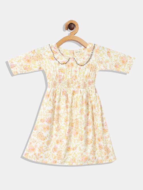 girls printed peter pan frock - 18575589 - Very Small Image - 1