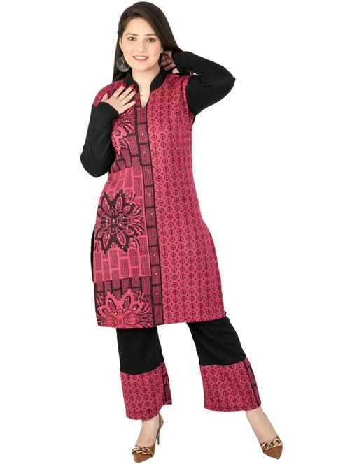 multi colored wool woolen kurti - 18575605 - Very Small Image - 1