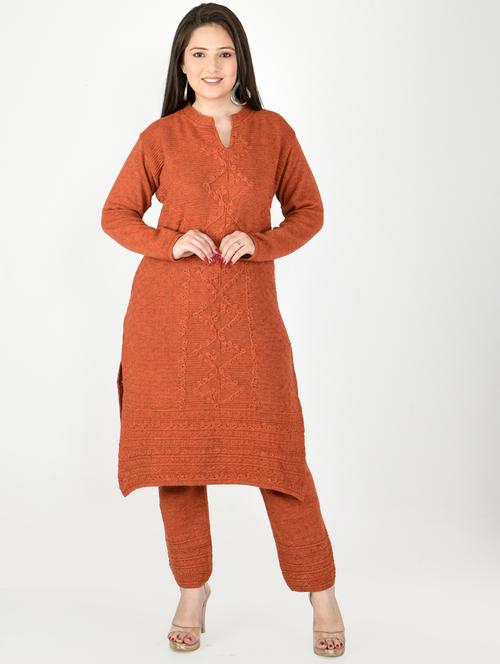 multi colored wool woolen kurti - 18575622 - Very Small Image - 1
