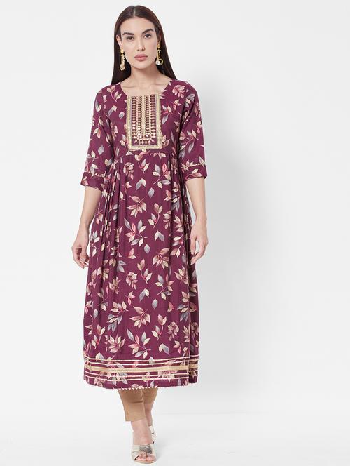 printed kurta pant set - 18577880 - Very Small Image - 1