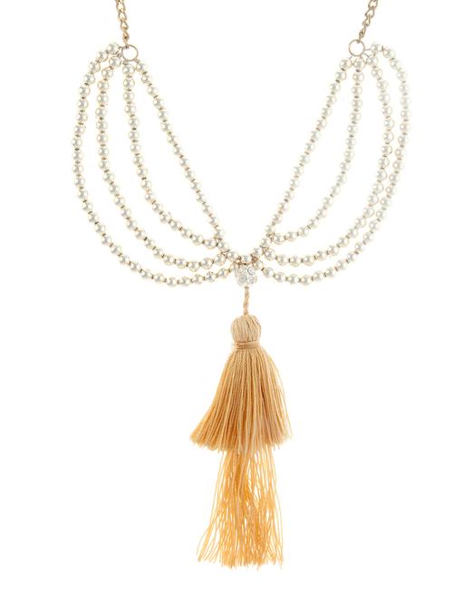 gold plastic chain necklace - 18578181 - Very Small Image - 1