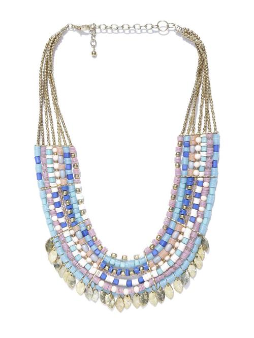 multi colored metal chain necklace - 18578239 - Very Small Image - 1