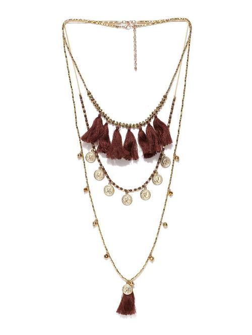 gold metal chain necklace - 18578243 - Very Small Image - 1