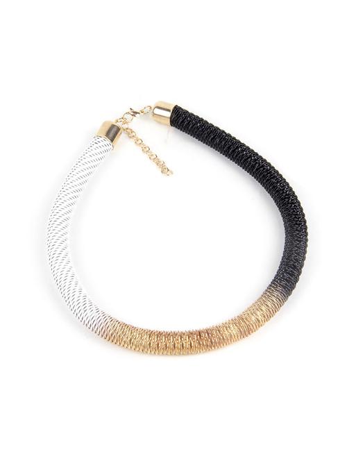 multi colored metal chain necklace - 18578268 - Very Small Image - 1