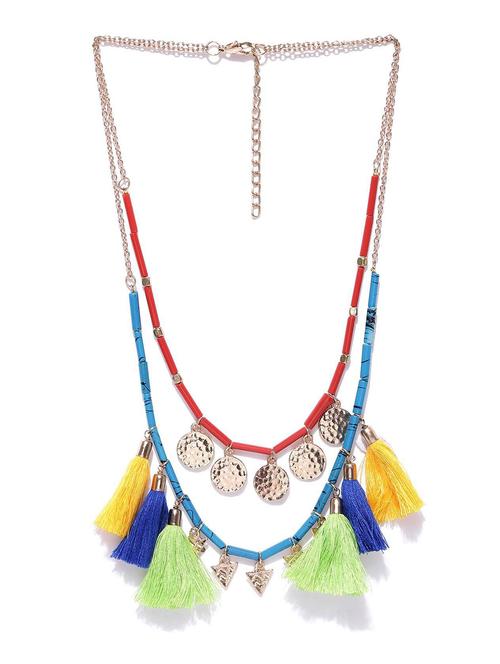 multi colored metal chain necklace - 18578292 - Very Small Image - 1