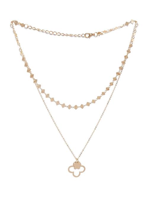 gold metal chain necklace - 18578294 - Very Small Image - 1