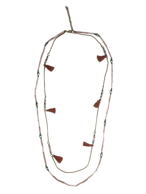 multi colored metal chain necklace - 18578314 - Very Small Image - 1
