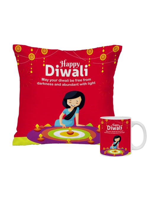 printed cushion & mug combo - 18582691 - Very Small Image - 1