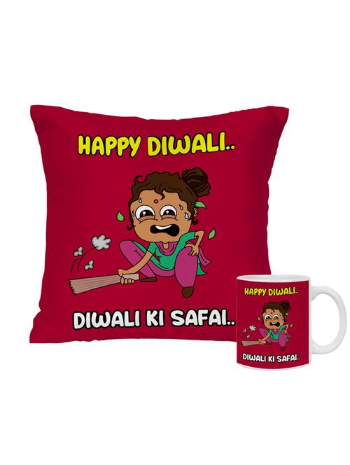 printed cushion & mug combo - 18582698 - Very Small Image - 1