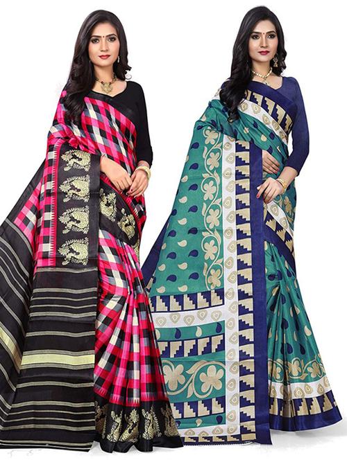 women's saree combo with blouse - 18582888 - Very Small Image - 1
