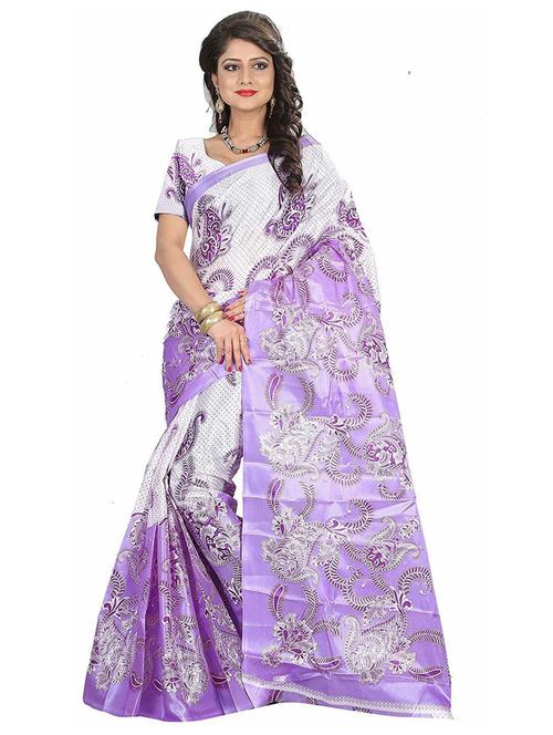 women's paisley purple colored saree - 18583811 - Very Small Image - 1